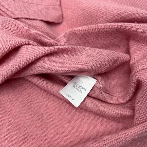 J. Jill Womens Pink Wool Blend Soft Knit Coastal Sweater Cardigan Sz XL - Picture 8 of 13